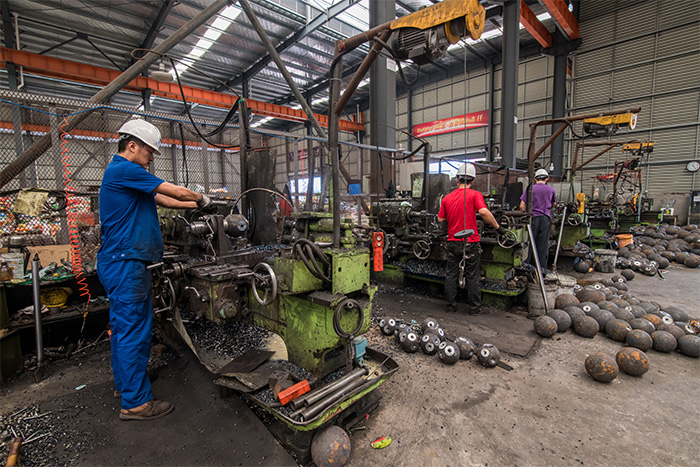 邳州网架配件车间